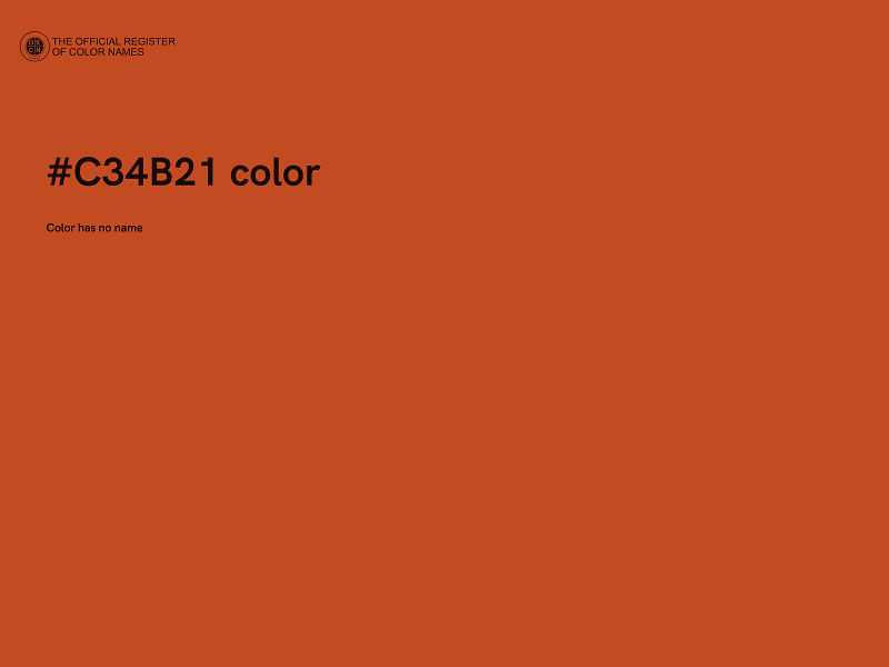 #C34B21 color image