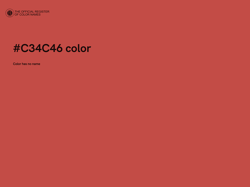 #C34C46 color image