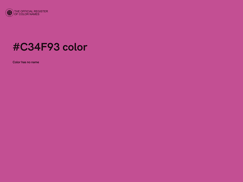 #C34F93 color image