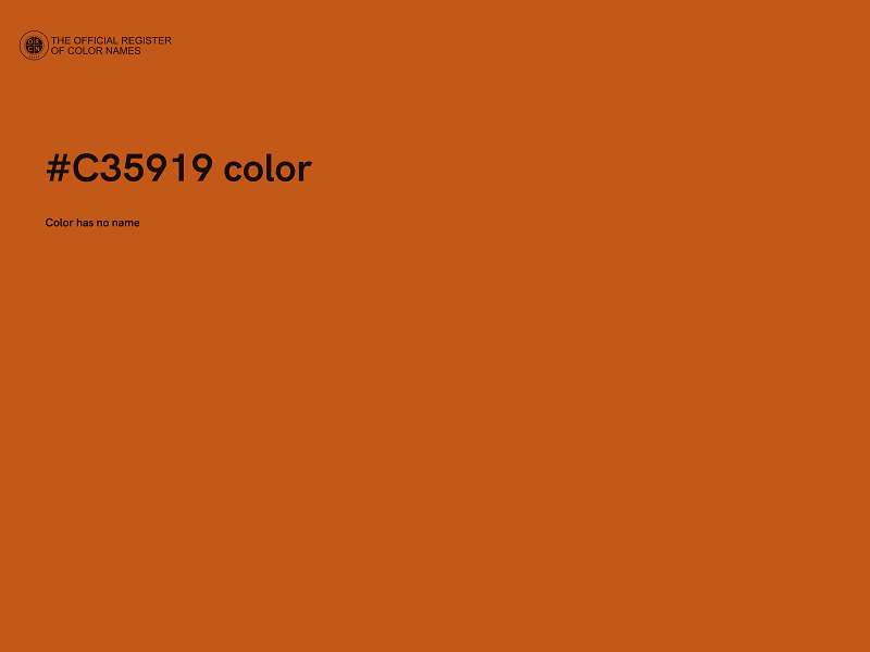 #C35919 color image