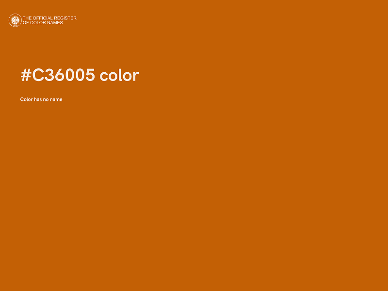 #C36005 color image