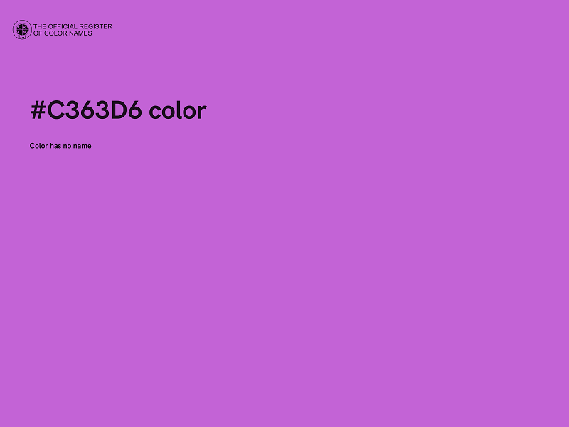 #C363D6 color image