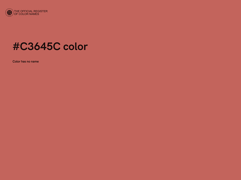 #C3645C color image