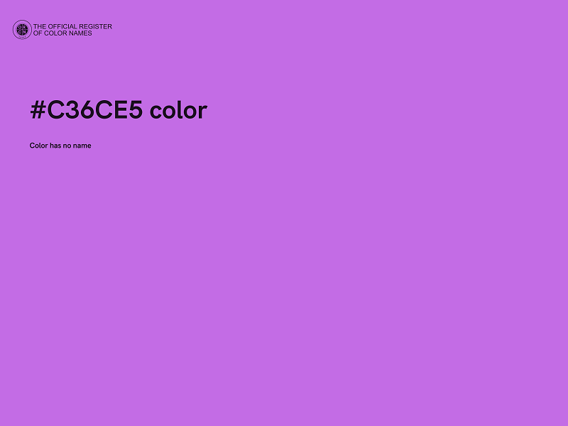 #C36CE5 color image