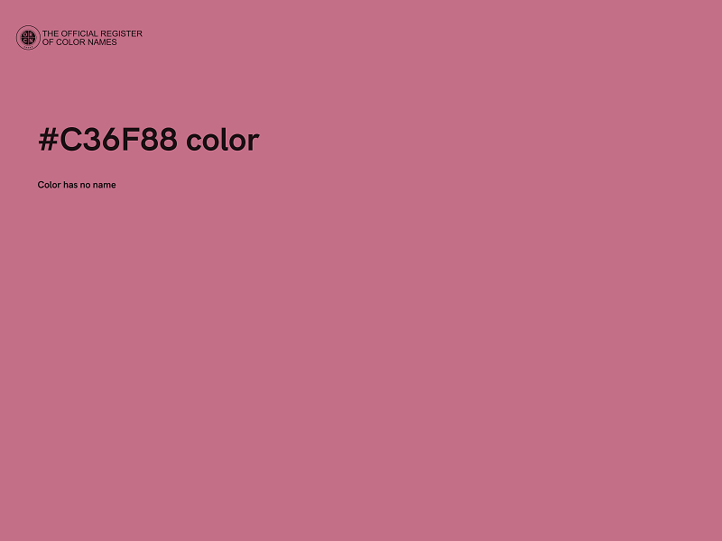 #C36F88 color image