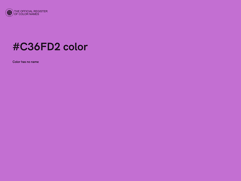 #C36FD2 color image