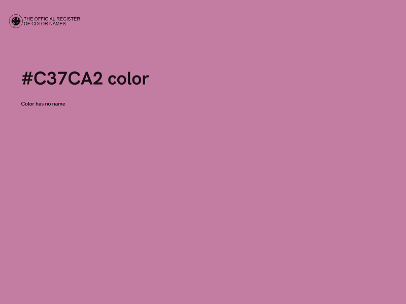 #C37CA2 color image