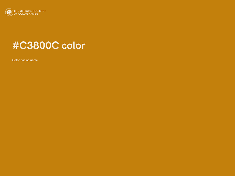 #C3800C color image