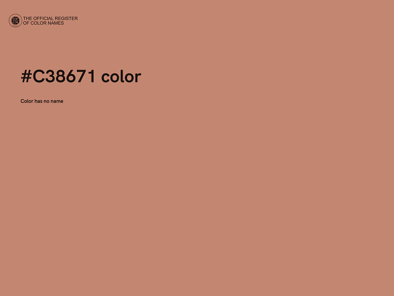 #C38671 color image