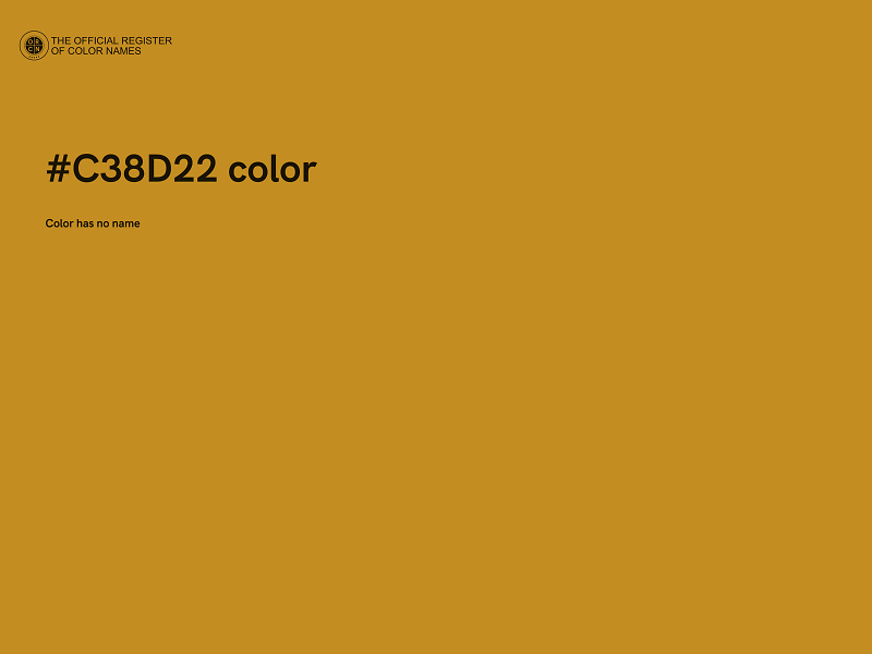 #C38D22 color image