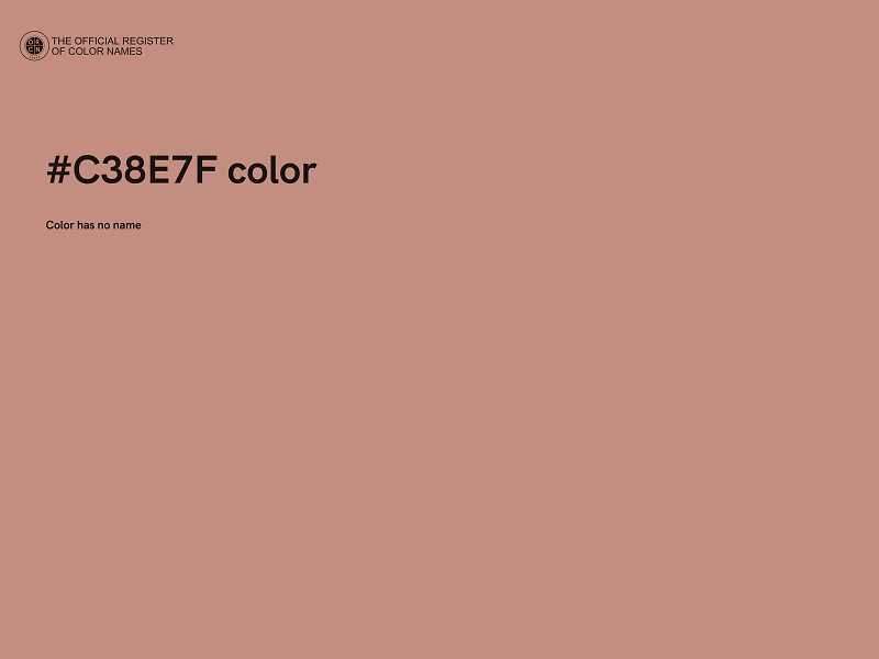 #C38E7F color image