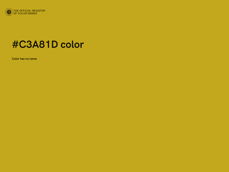 #C3A81D color image