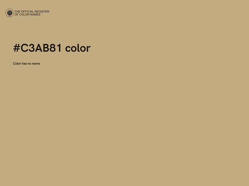 #C3AB81 color image