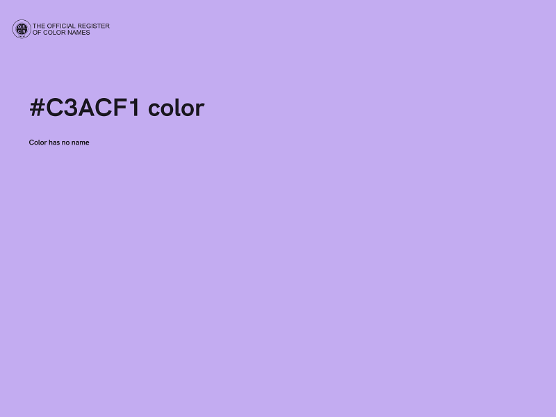 #C3ACF1 color image