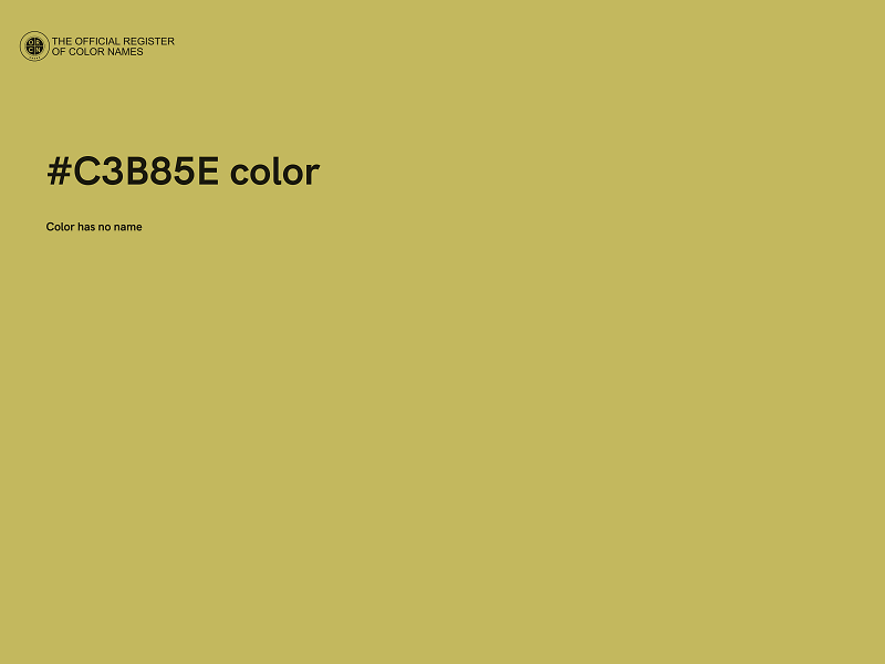 #C3B85E color image