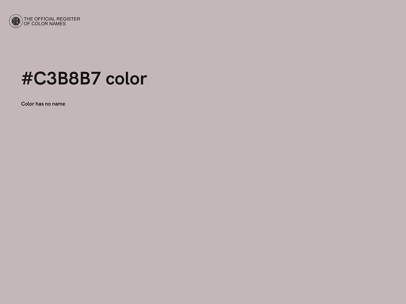 #C3B8B7 color image