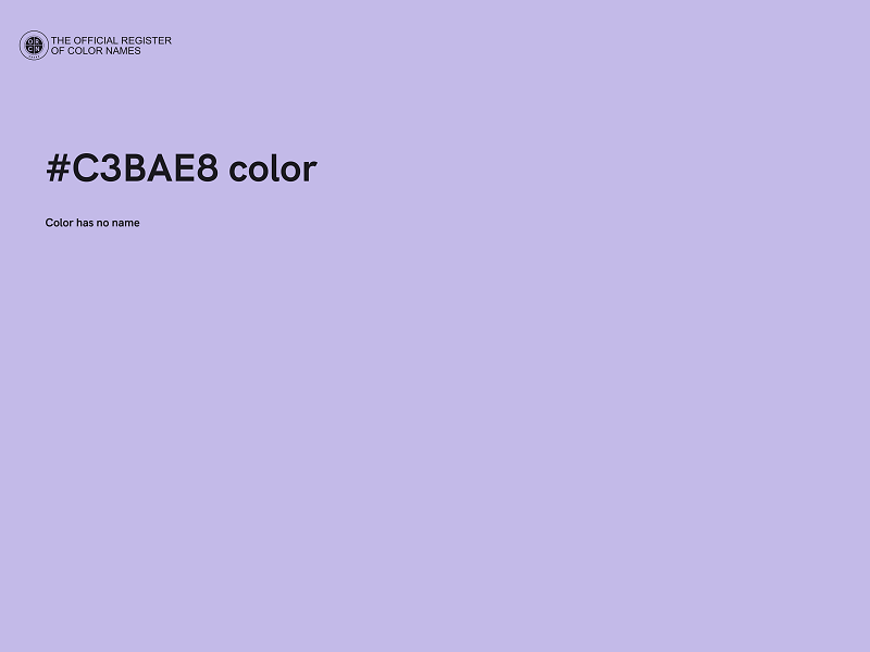 #C3BAE8 color image