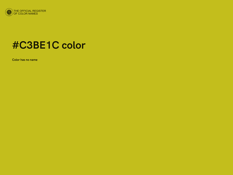 #C3BE1C color image