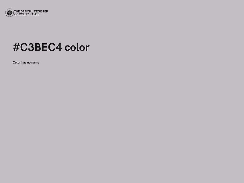 #C3BEC4 color image