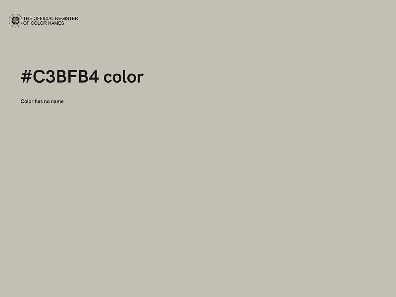 #C3BFB4 color image