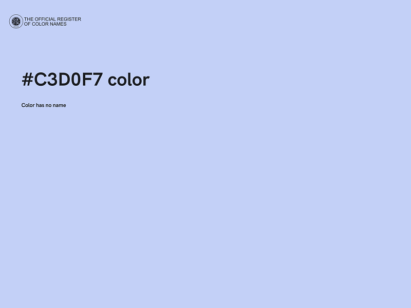 #C3D0F7 color image