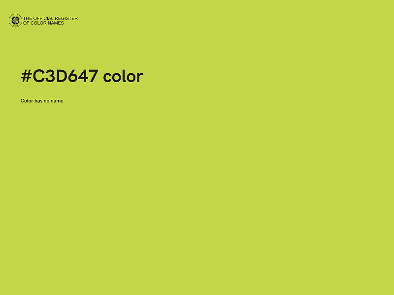 #C3D647 color image