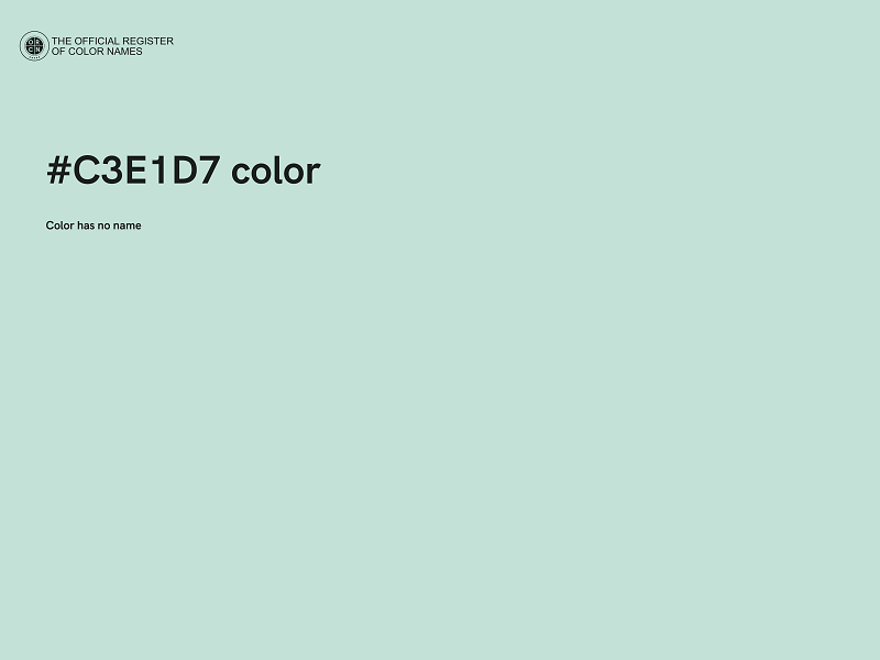 #C3E1D7 color image