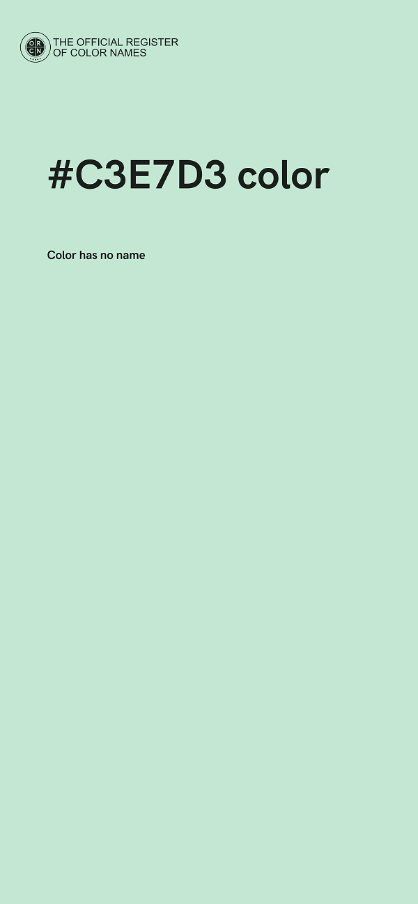 #C3E7D3 color image