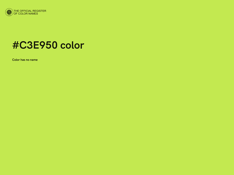 #C3E950 color image