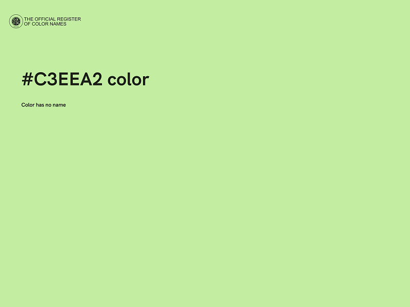 #C3EEA2 color image