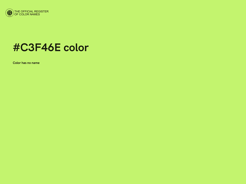 #C3F46E color image