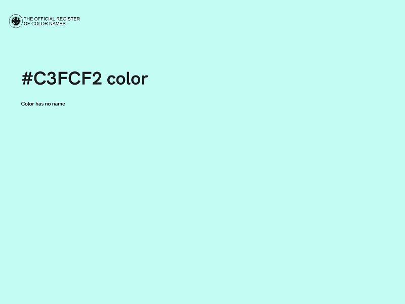 #C3FCF2 color image