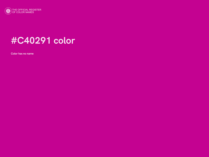 #C40291 color image