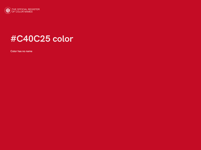 #C40C25 color image