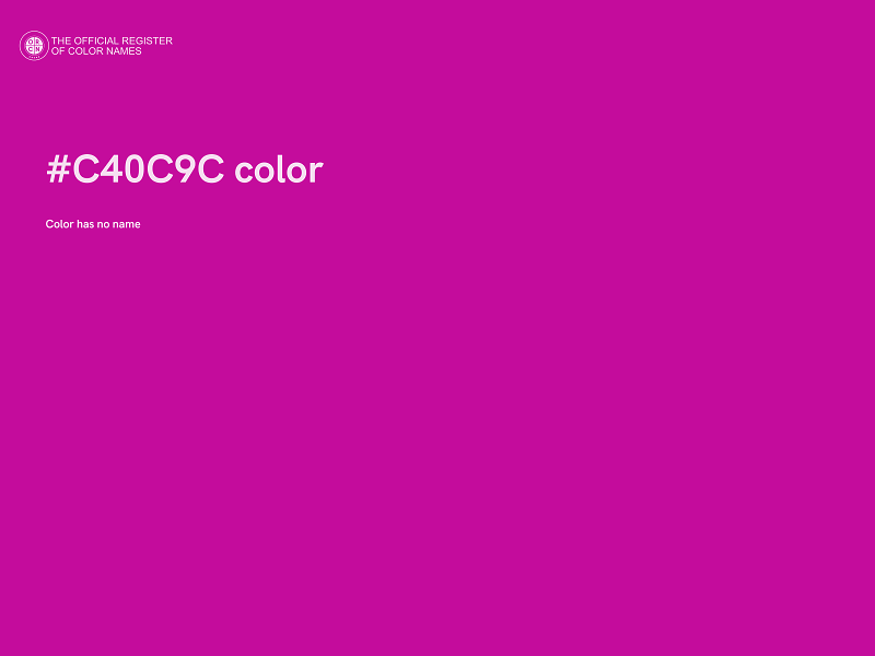 #C40C9C color image