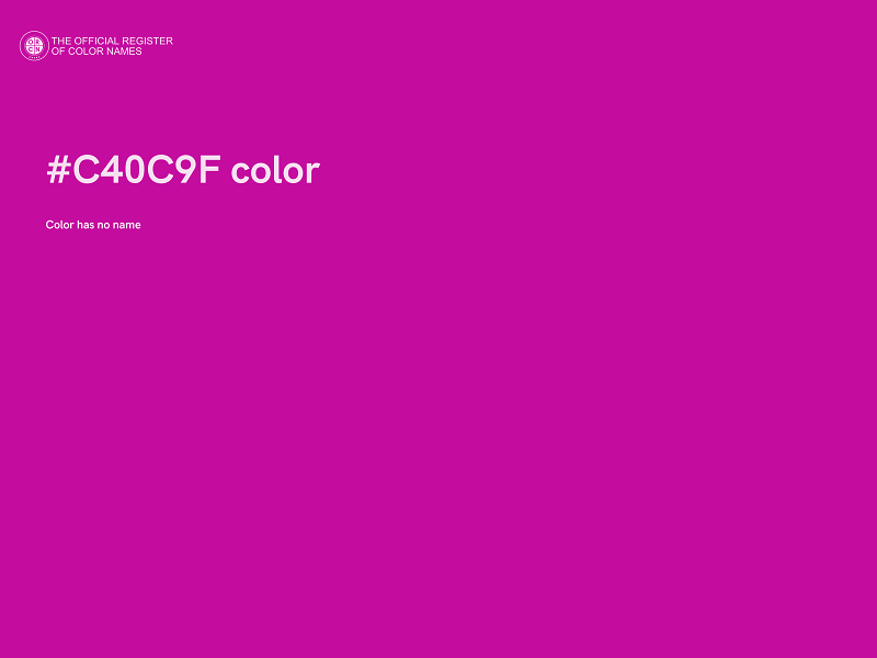 #C40C9F color image