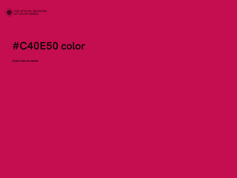 #C40E50 color image