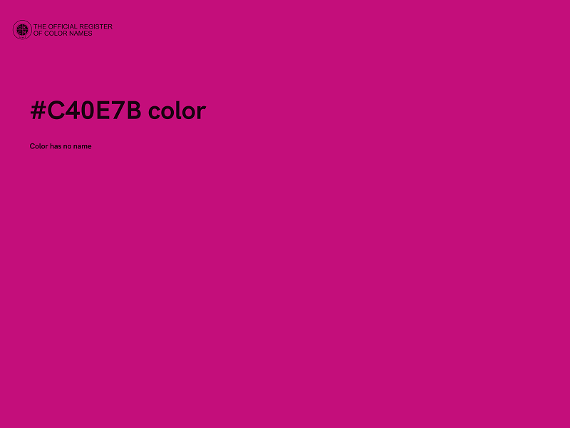 #C40E7B color image