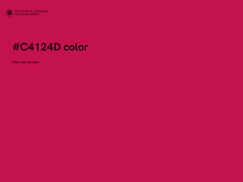 #C4124D color image