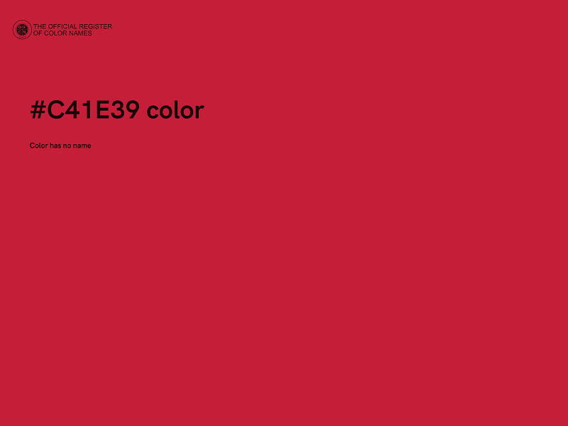 #C41E39 color image