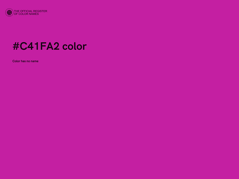 #C41FA2 color image