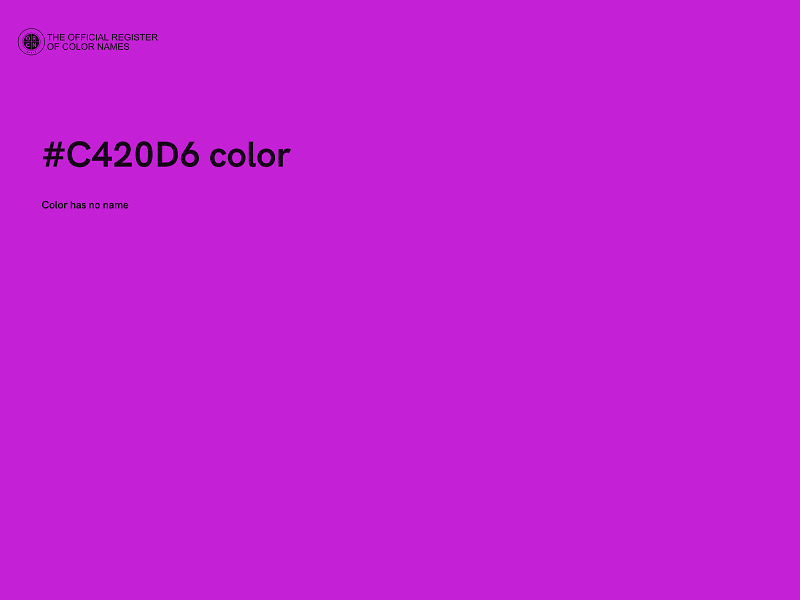 #C420D6 color image