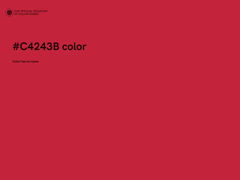 #C4243B color image