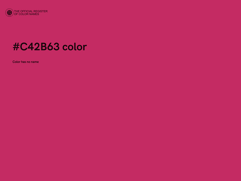 #C42B63 color image