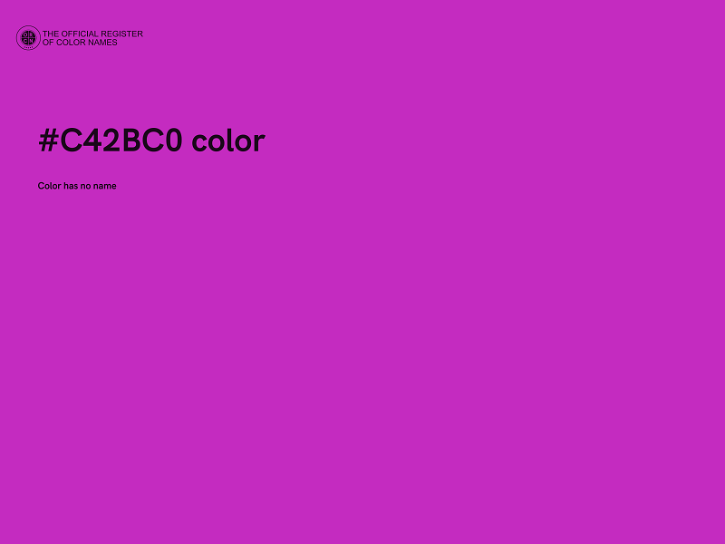 #C42BC0 color image