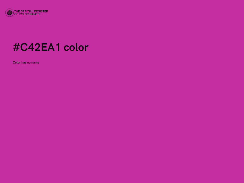 #C42EA1 color image