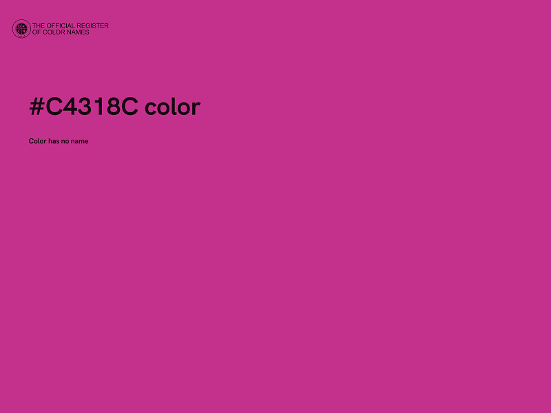 #C4318C color image