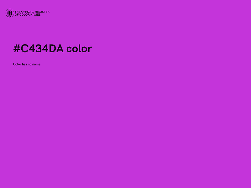 #C434DA color image