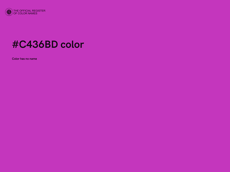 #C436BD color image