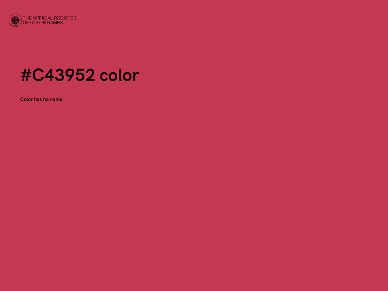 #C43952 color image